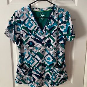 Never worn. Healing Hands scrub top